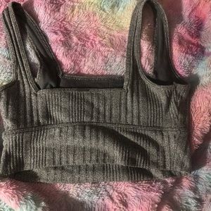 Hollister crop top grey XS